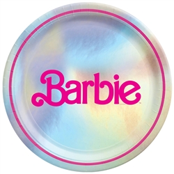 Malibu Barbie 9" Metallic Plates