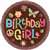 HIPPIE CHICK BDAY 9" PLATES