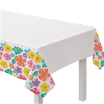 Summer Hibiscus Plastic Table Cover