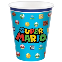 Super Mario Bros 9oz Paper Cups