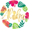 ALOHA 10 INCH METALIC PLATES