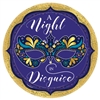A Night In Disguise Metallic Round Plates, 10 1/2"