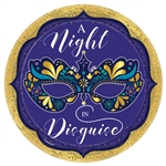 A Night In Disguise Metallic Round Plates, 10 1/2"
