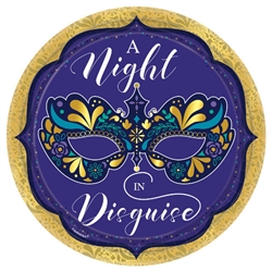 A Night In Disguise Metallic Round Plates, 10 1/2"