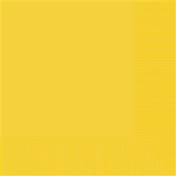 Yellow Sunshine Beverage Napkins - 100 Count