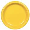 YELLOW SUNSHINE 7  PLASTIC PLATES PARTY PACK - 50CT