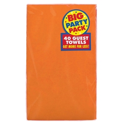 Orange Guest Towels - 40 Count