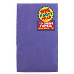 New Purple Guest Towels - 40 Count