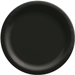 Black 6.75in Paper Plate Party Pack -  50 Count