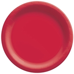 Red 6.75 Inch Paper Plates Big Party Pack - 50 Count