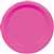Bright Pink Paper Dessert Plates 6.75in - 20 Count