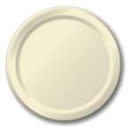 Ivory Dessert Paper Plates 6.75in - 20 Count