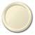 IVORY LUNCHEON PAPER PLATES 9in.-20 Ct