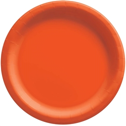 Orange Luncheon Paper Plates 8.5" - 20 Ct
