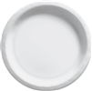 White Luncheon Paper Plates 8.5" -20 Ct