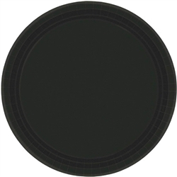 Black Luncheon Paper Plates 8.5" - 20 Ct