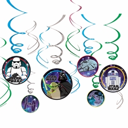 Star Wars Adventures Foil Swirls Decorations  Value Pack