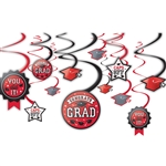 Grad Value Pack Swirl Decorations - Red