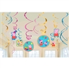 Peppa Pigâ„¢ Value Pack Foil Swirl Decorations