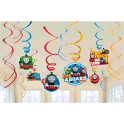 Thomas The Tank All Aboard Spirals with Cutouts Party Decorations