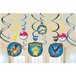 Pokemon Pikachu & Friends Swirl Decorations