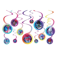 Trolls World Tour Swirls Hanging Decorations