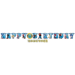 Sonic The Hedgehog Add An Age Birthday Banner