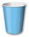 PASTEL BLUE HOT-COLD CUPS-20 CT