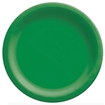 Green 10 Inch Paper Dinner Plates - 20 Count