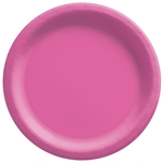 Bright Pink 10" Paper Plates
