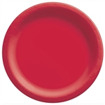 Red Dinner Paper Plates 10 Inch - 20 Count