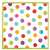 WATERCOLOR DOTS 10" SQUARE PLATES