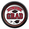 True To Your School Graduation 6.75 Inch Plates - Red