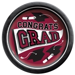 True To Your School Graduation 8.5" Inch Plates -Burgundy