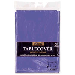 New Purple 84 inch Round Table Cover