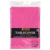 Bright Pink 84in. Plastic Tablecover