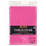 Bright Pink 84in. Plastic Tablecover