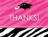 Zebra Party Grad Thank You's