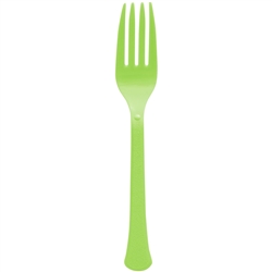 Kiwi Green Heavy Weight Forks - 20 Count