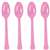 NEW PINK SPOONS HEAVYWEIGHT-48 CT