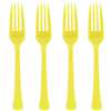 Yellow Sunshine Heavy Weight Forks - 20 Count