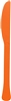 Orange Heavy Weight Plastic Knives (20 Count)