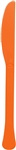 Orange Heavy Weight Plastic Knives (20 Count)