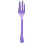 New Purple Heavy Weight Plastic Forks - 50 Count