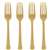 Gold Heavy Weight Plastic Forks - 50 Count