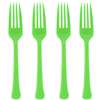 Kiwi Green Heavy Weight Plastic Forks - 50 Count