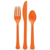 Orange Cutlery 200 Piece Set Assorted