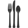 Black 200 Count Cutlery Assortment