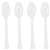 White Heavy Weight Spoons - 20 Count