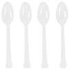 White Heavy Weight Spoons - 20 Count